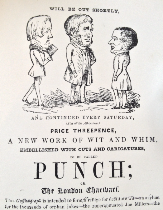 Figure 1 Promotional flyer for the launch of Punch 1841